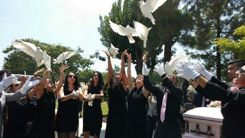 dove release funeral