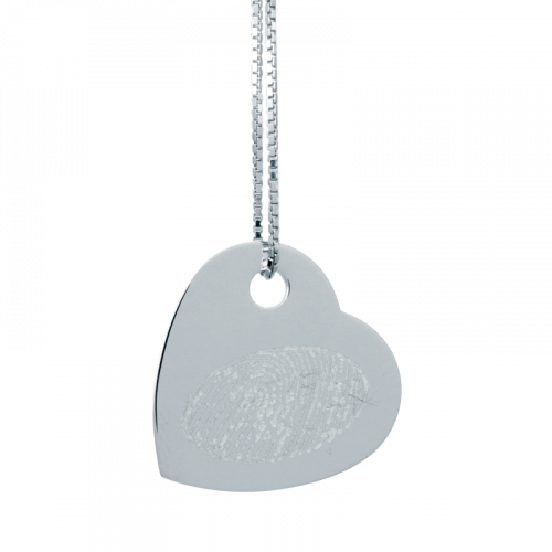 Silver Flat Heart