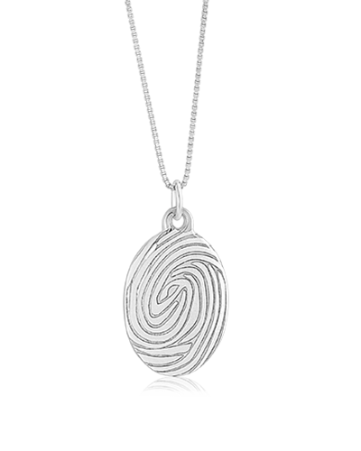 Silver Large Oval