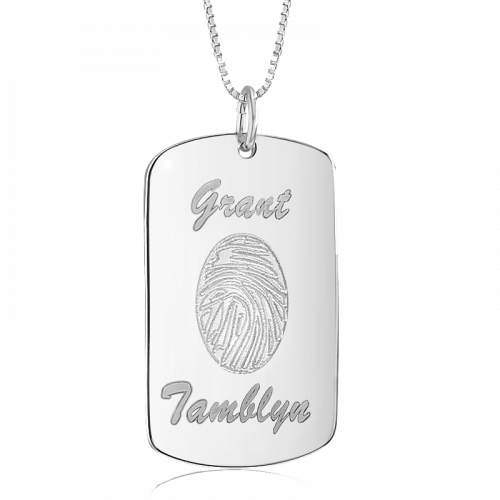 Sterling Silver Memory Tag