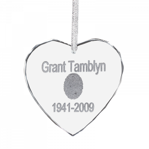 Diamond Edge Heart Ornament