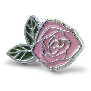 Pink Rose Pin