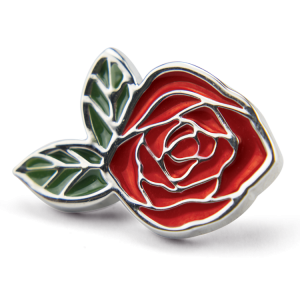 Red Rose Pin