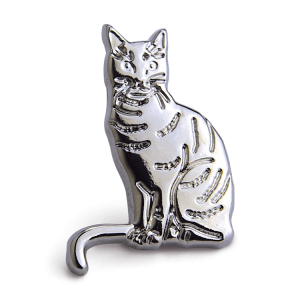 Silver Cat Pin