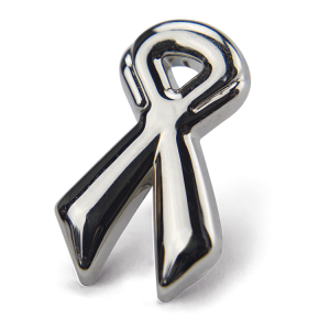 Silver Ribbon Pin