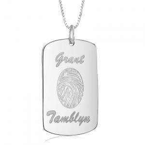 Sterling Silver Memory Tag