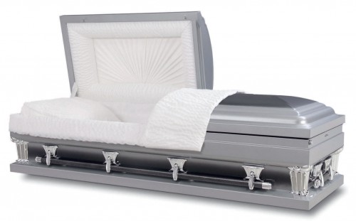 Ridgeland Ebony Silver Casket