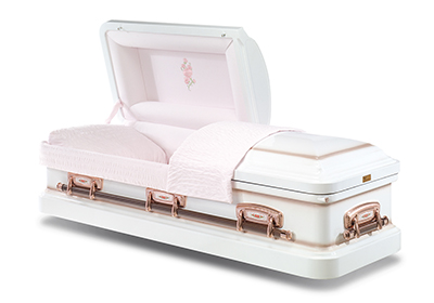 White Rose Casket