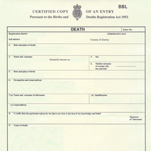 How to register a death